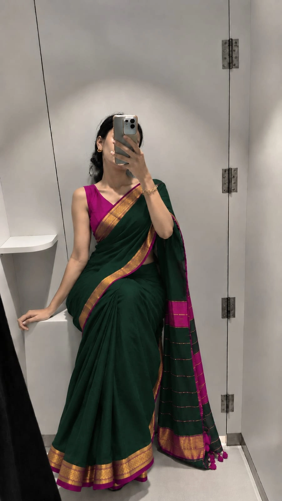 Single Thread Mulcotton Saree